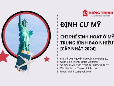Chi phí sinh hoạt ở Mỹ trung bình khoảng bao nhiêu?