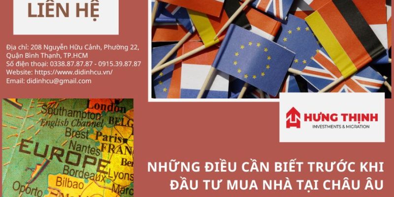 Tìm hiểu về những lưu ý khi đầu tư mua nhà tại Châu Âu