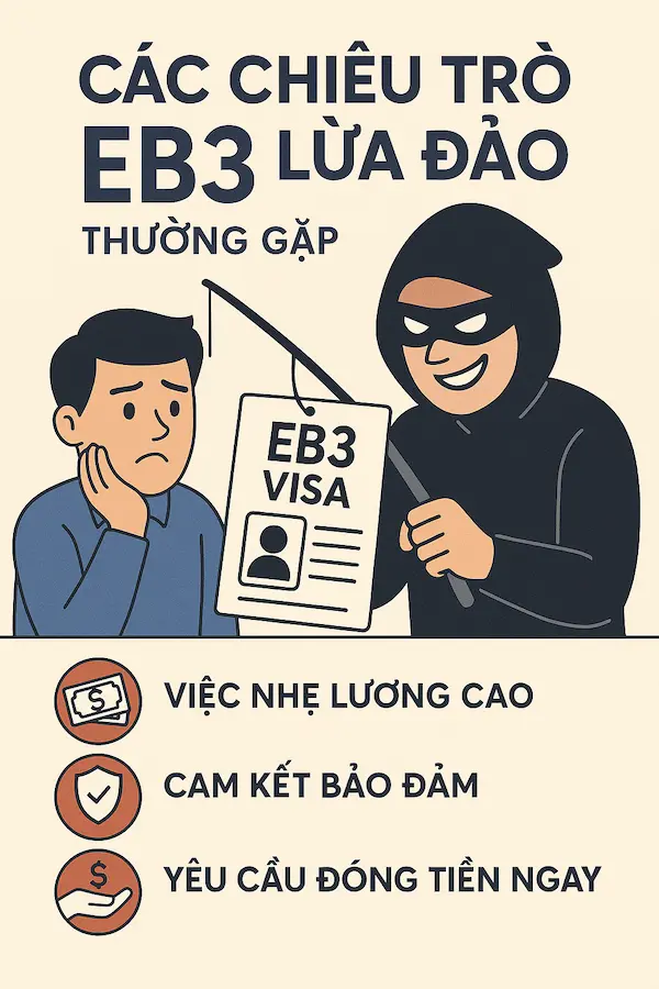 Các chiêu trò EB3 lừa đảo thường gặp