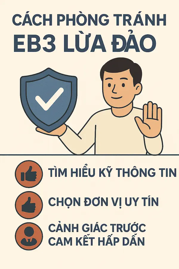 Cách phòng tránh EB3 lừa đảo