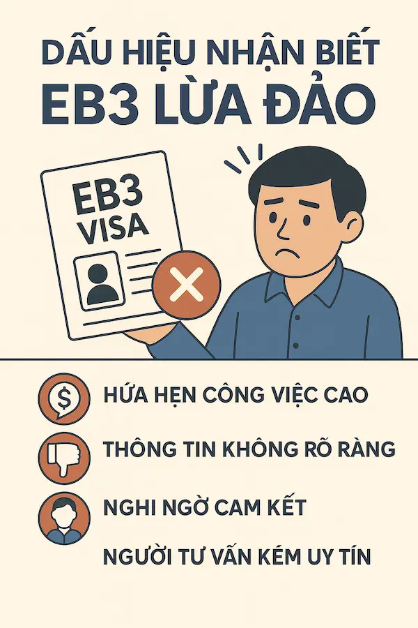 Dấu hiệu nhận biết EB3 lừa đảo