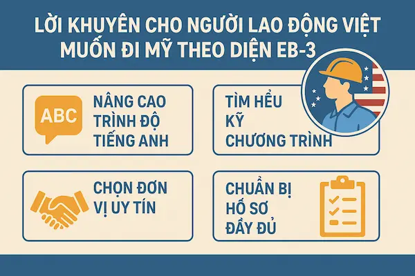 Nhu cầu nhân lực EB-3 tại Mỹ 2025: Ngành nghề nào đang “khát” lao động EB-3? 10 Lời khuyên cho người lao động Việt muốn đi Mỹ theo diện EB-3