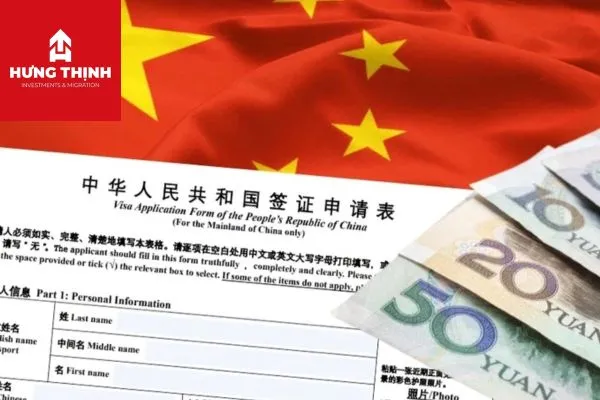 Chi phí xin các loại visa Trung Quốc