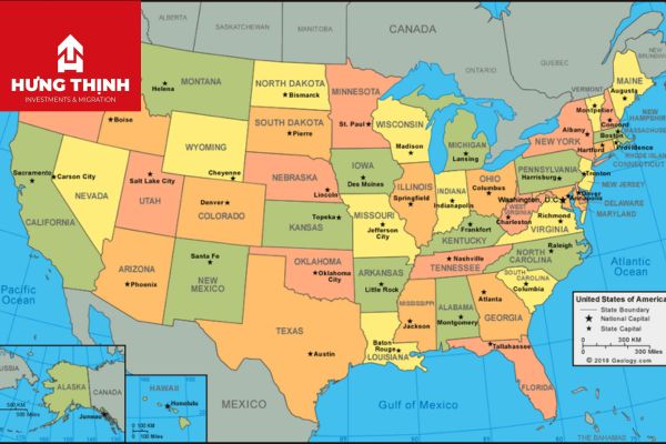 Nước Mỹ có bao nhiêu bang?